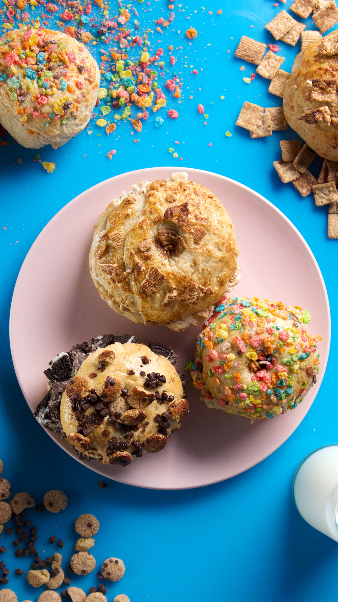 3 Tipos de Bagel de Cereal