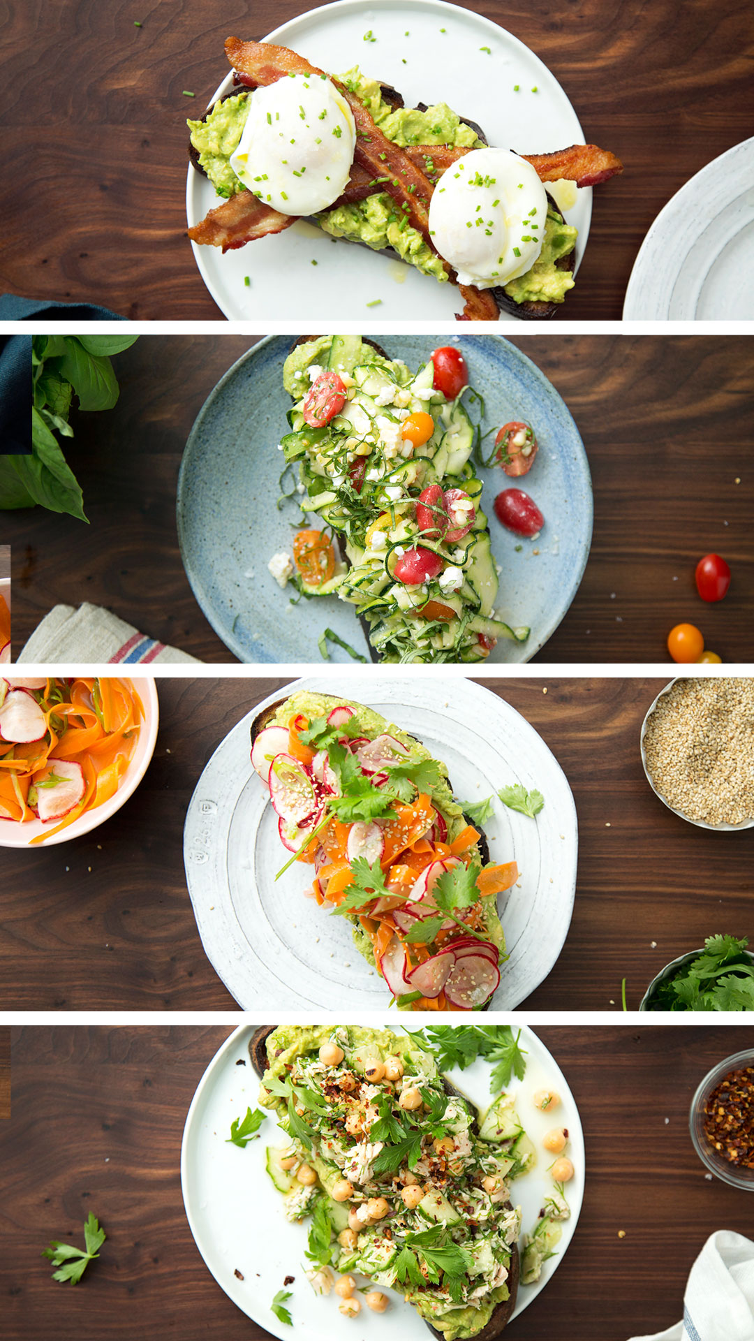 4 Tipos de Avocado Toast