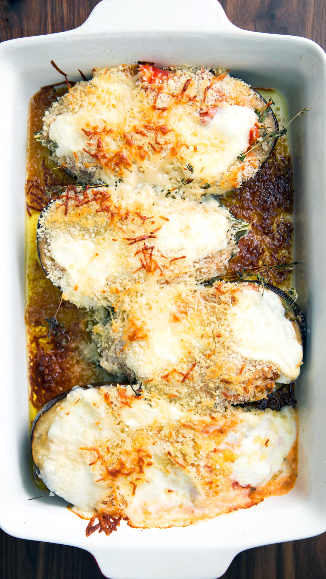 Barca de Berinjela e Parmesão
