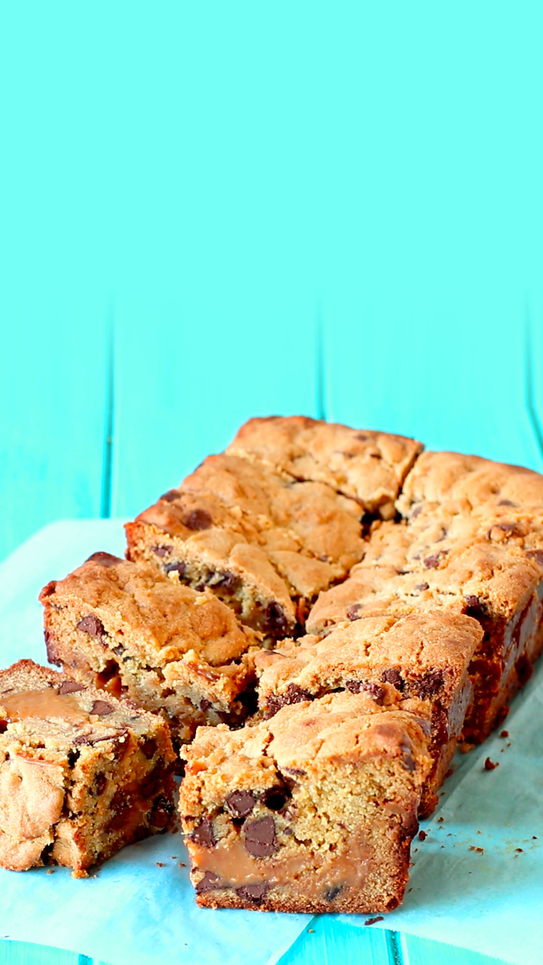  Barras de Caramelo Salgado com Gotas de Chocolate