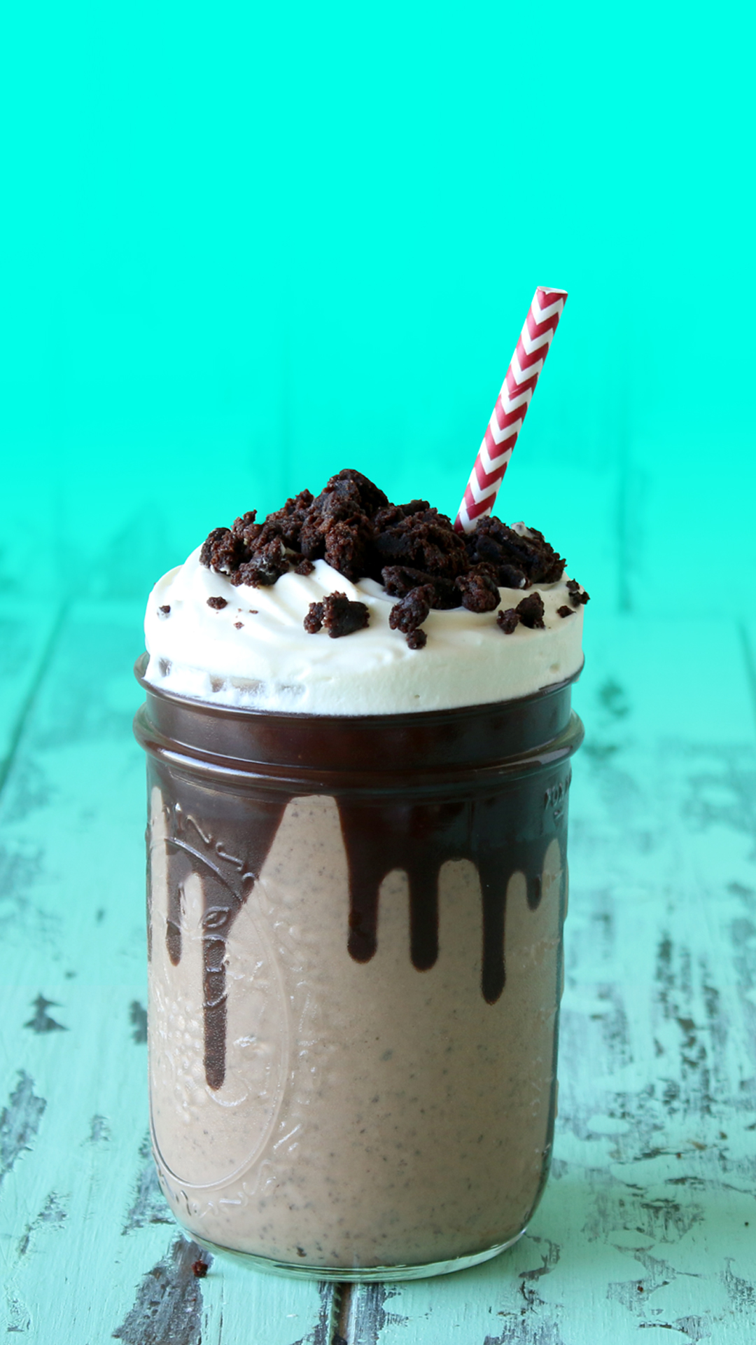 Batida de Nutella e Brownie