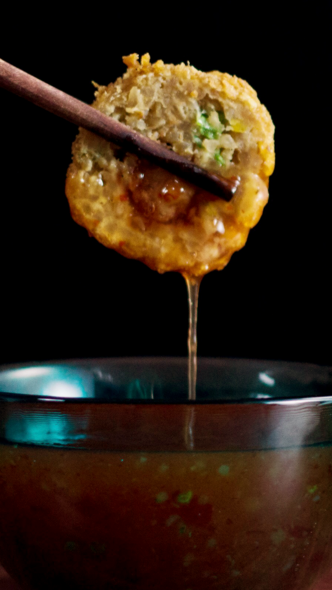Bolinho de Arroz com Frango