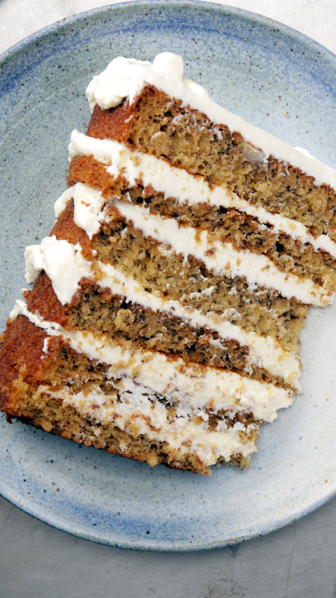 Bolo de Banana com Recheio de Cream Cheese