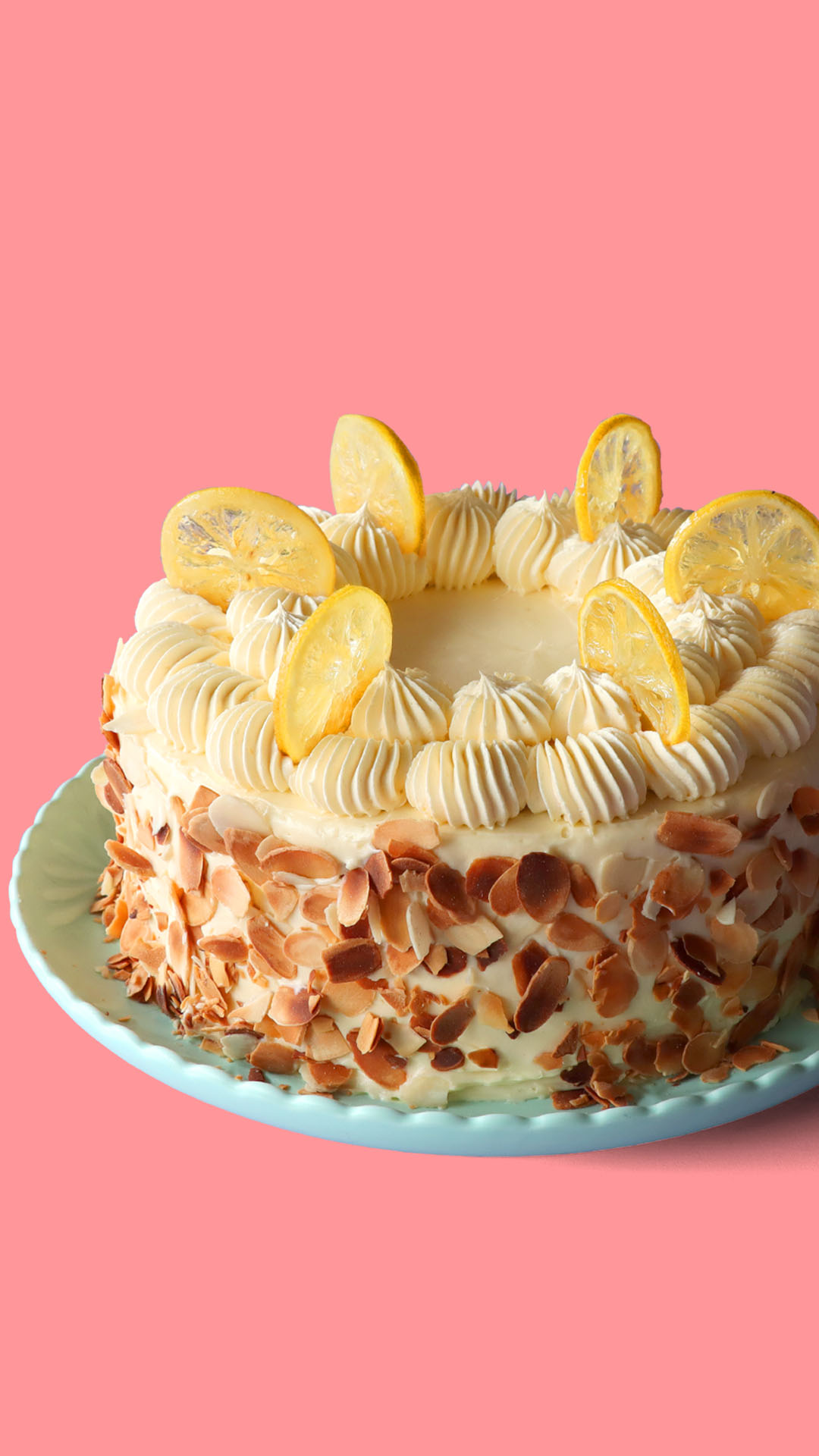 Bolo de Limão e Amêndoas
