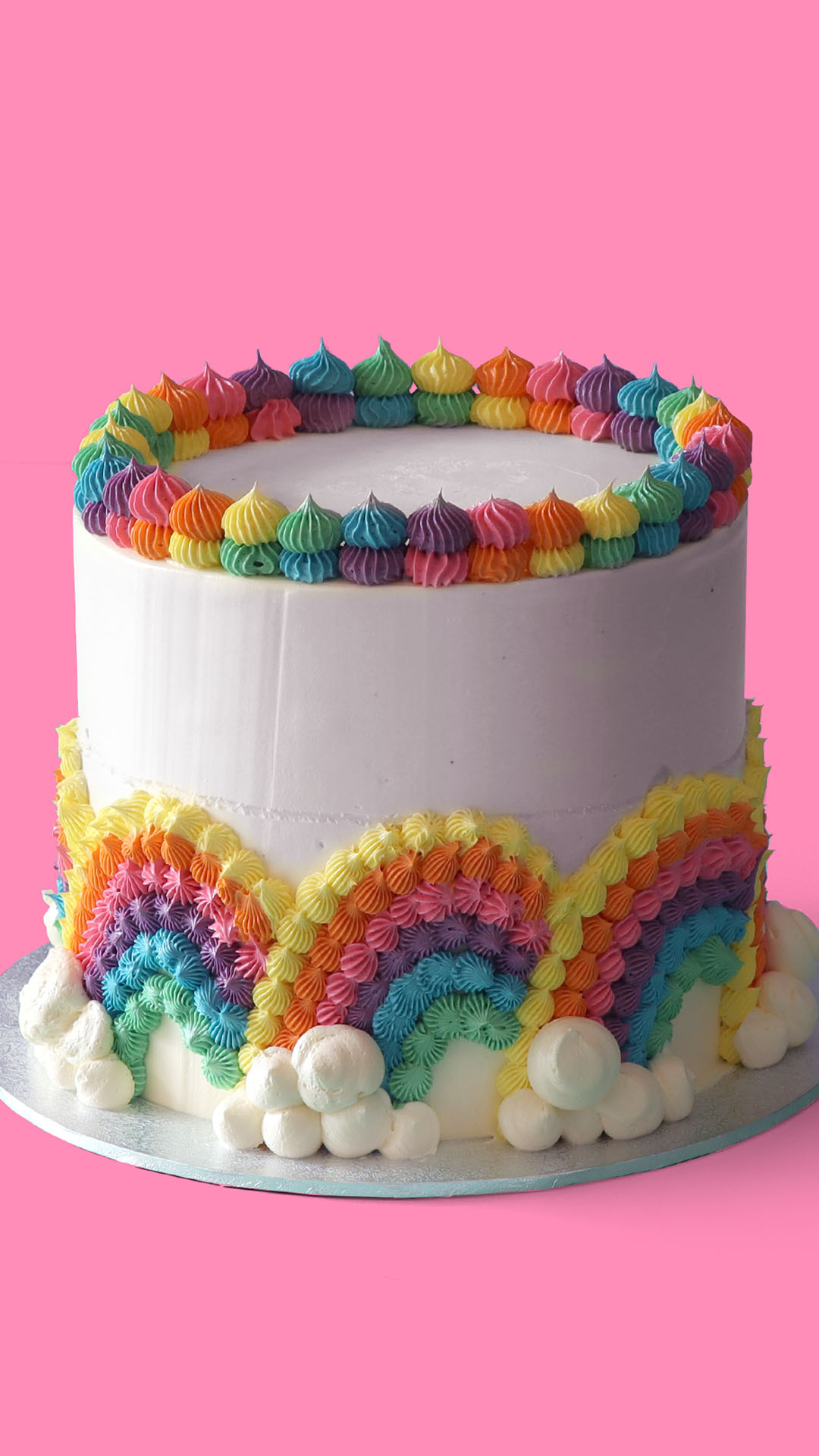 Bolo de Nuvens Arco-Íris