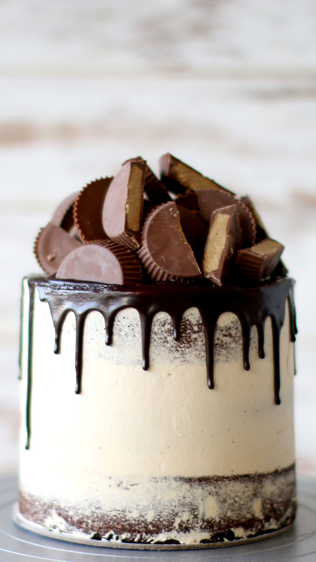 Bolo com Barrinhas de Chocolate com Manteiga de Amendoim