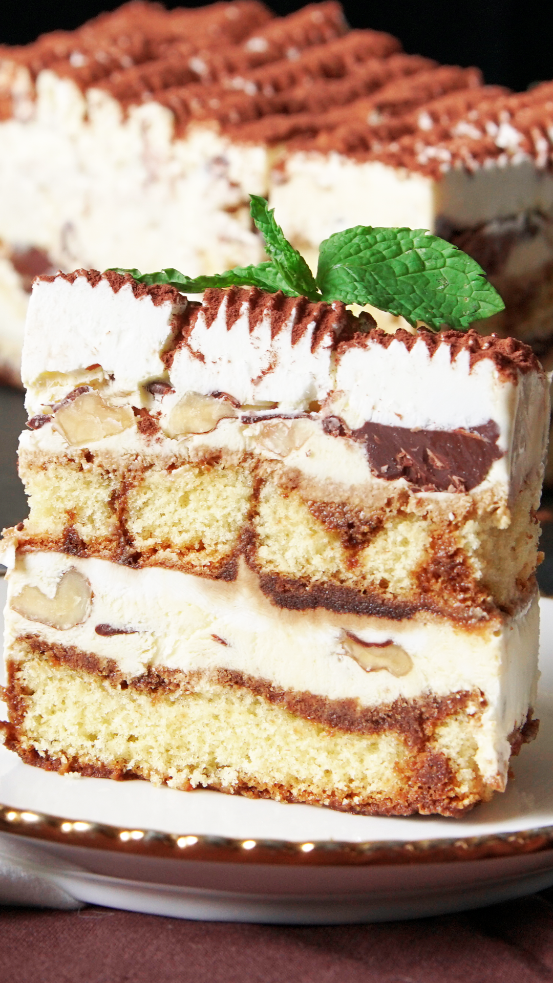 Bolo de Sorvete de Tiramisu