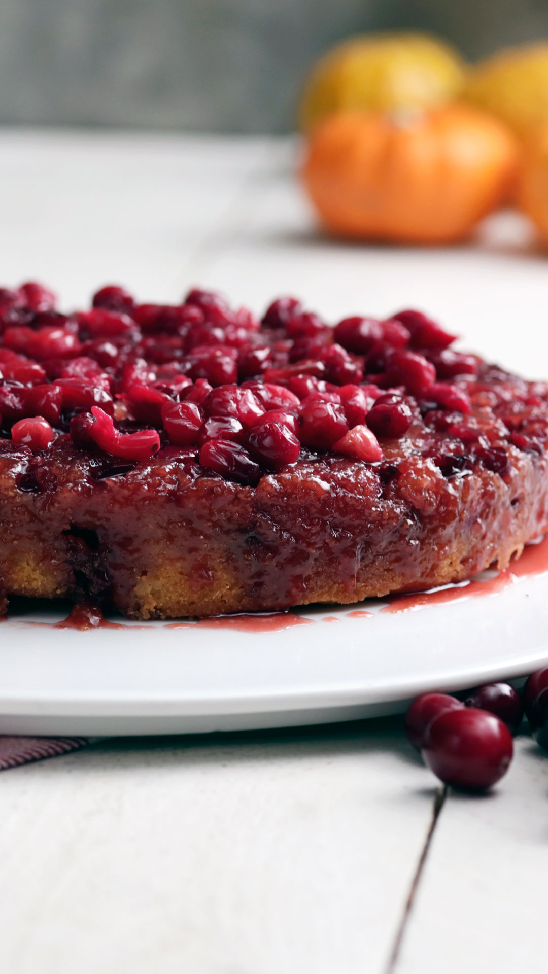 Bolo Invertido De Cranberry