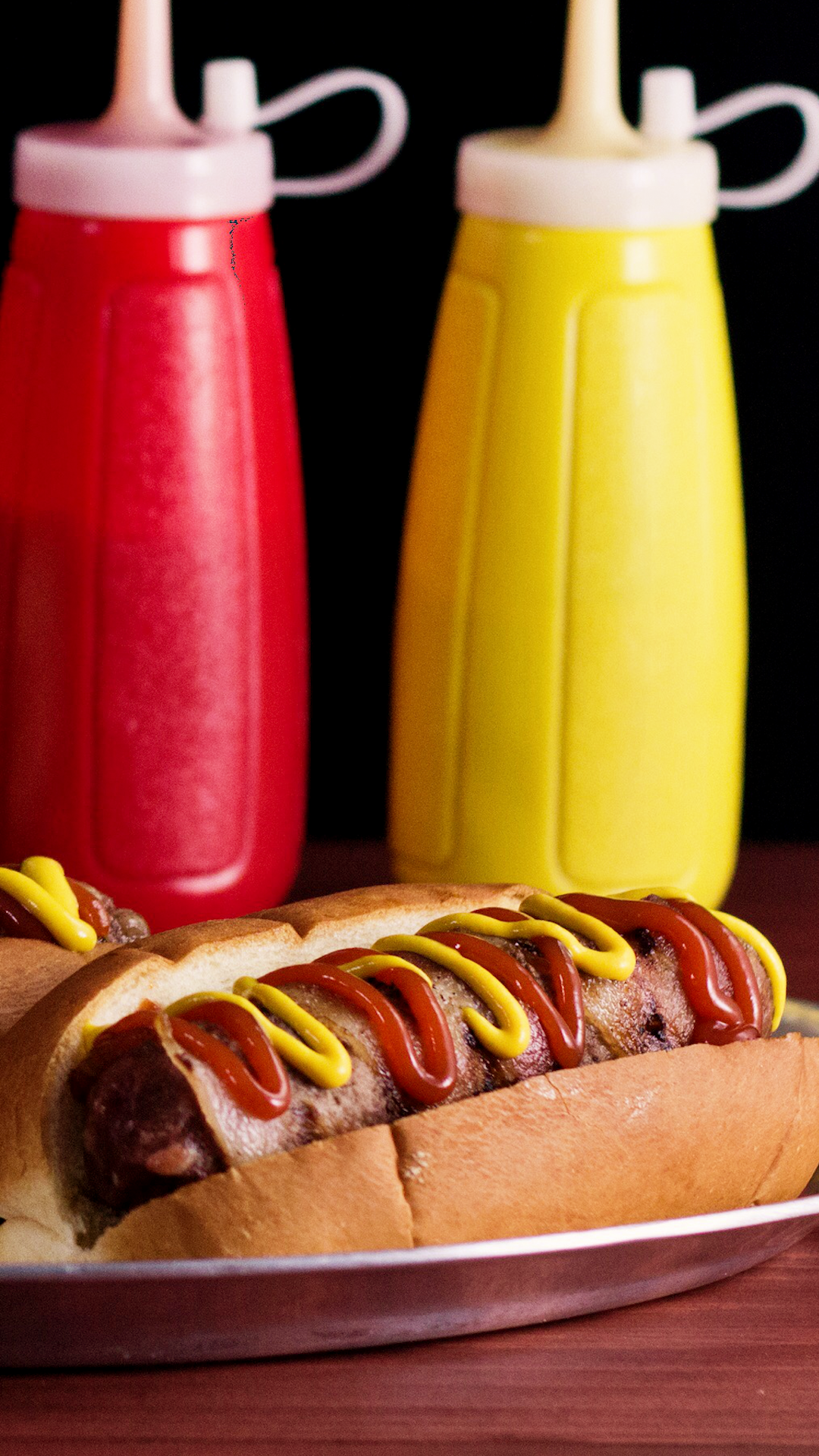 Cachorro-quente Com Salsicha Enrolada no Bacon