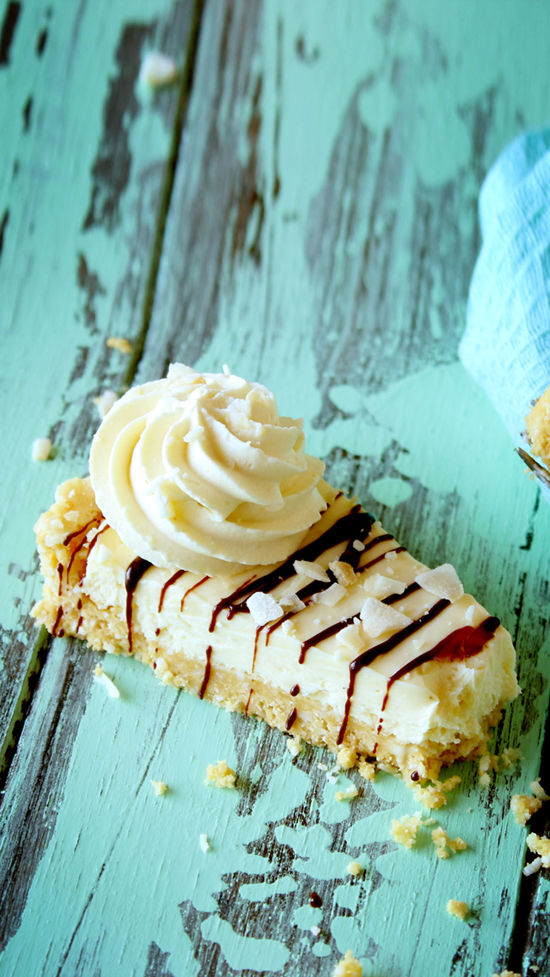 Cheesecake de Chocolate e Coco Sem Forno