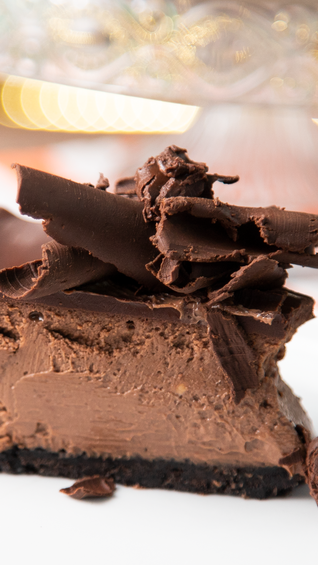 Cheesecake de Chocolate Triplo e Oreo 