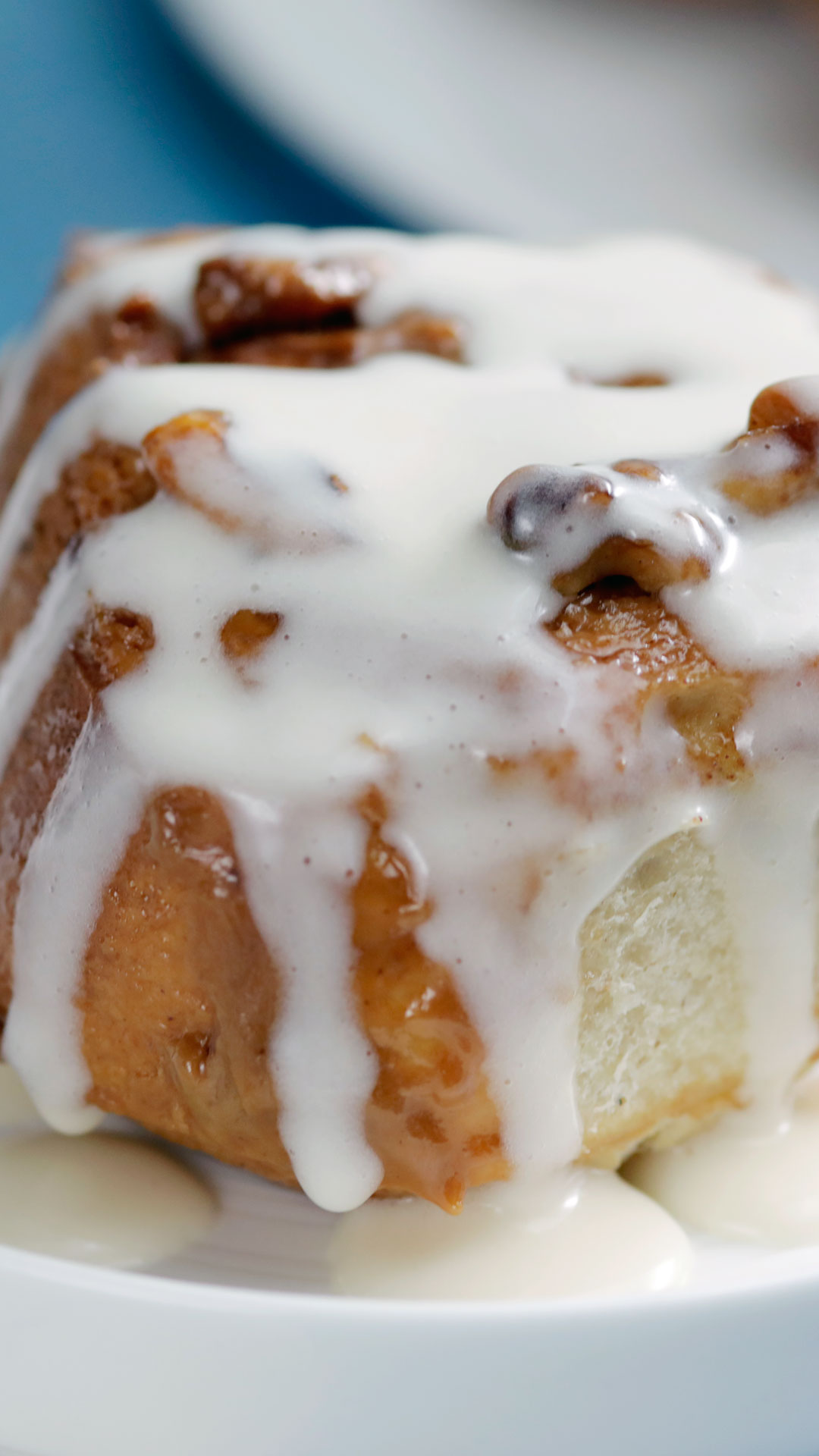 Cinnamon Roll de Banana e Cobertura de Cream Cheese