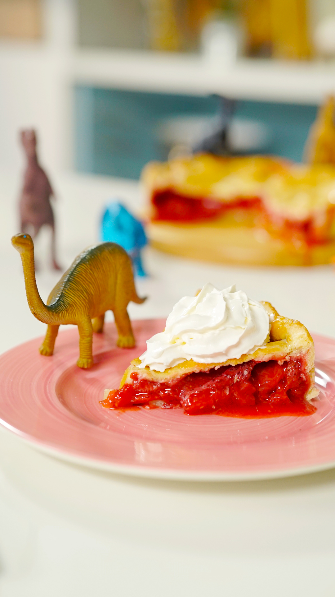 Torta de Morango de "Jurassic Park"