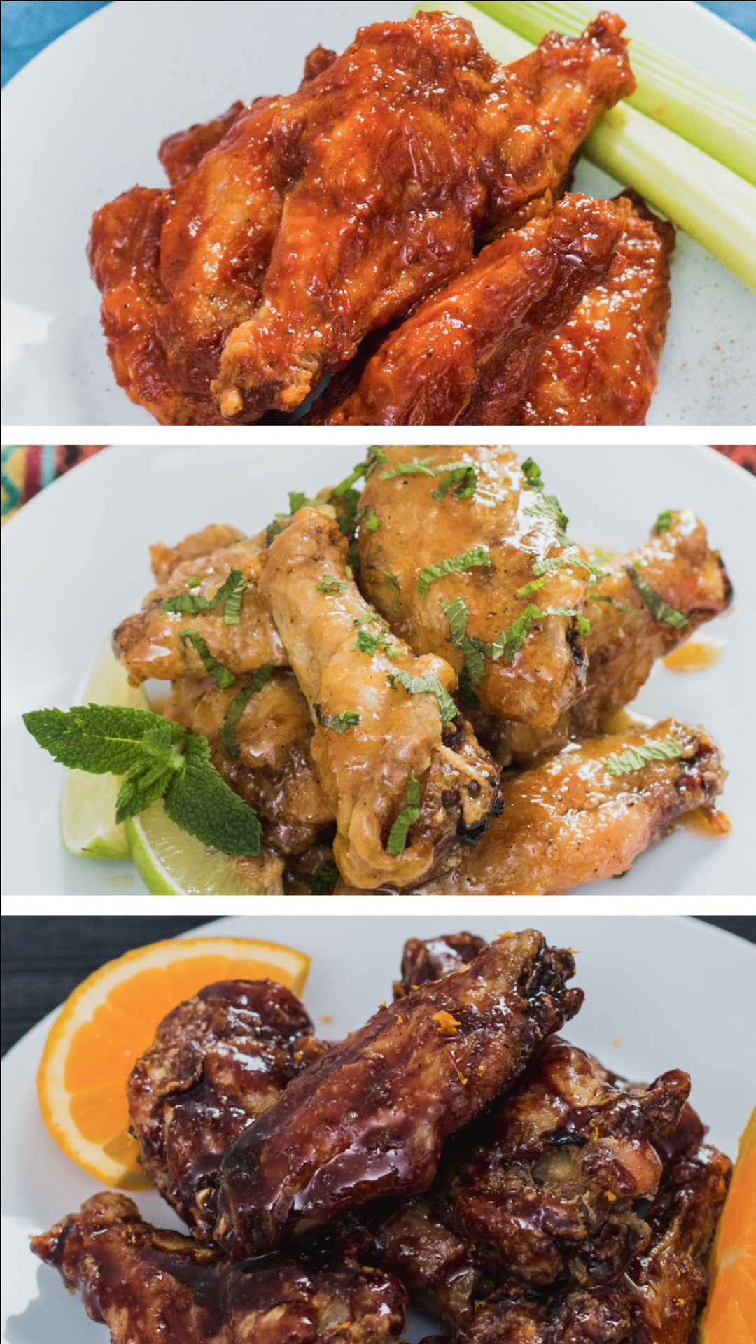 Asinhas de Frango Inspiradas em Coquetéis