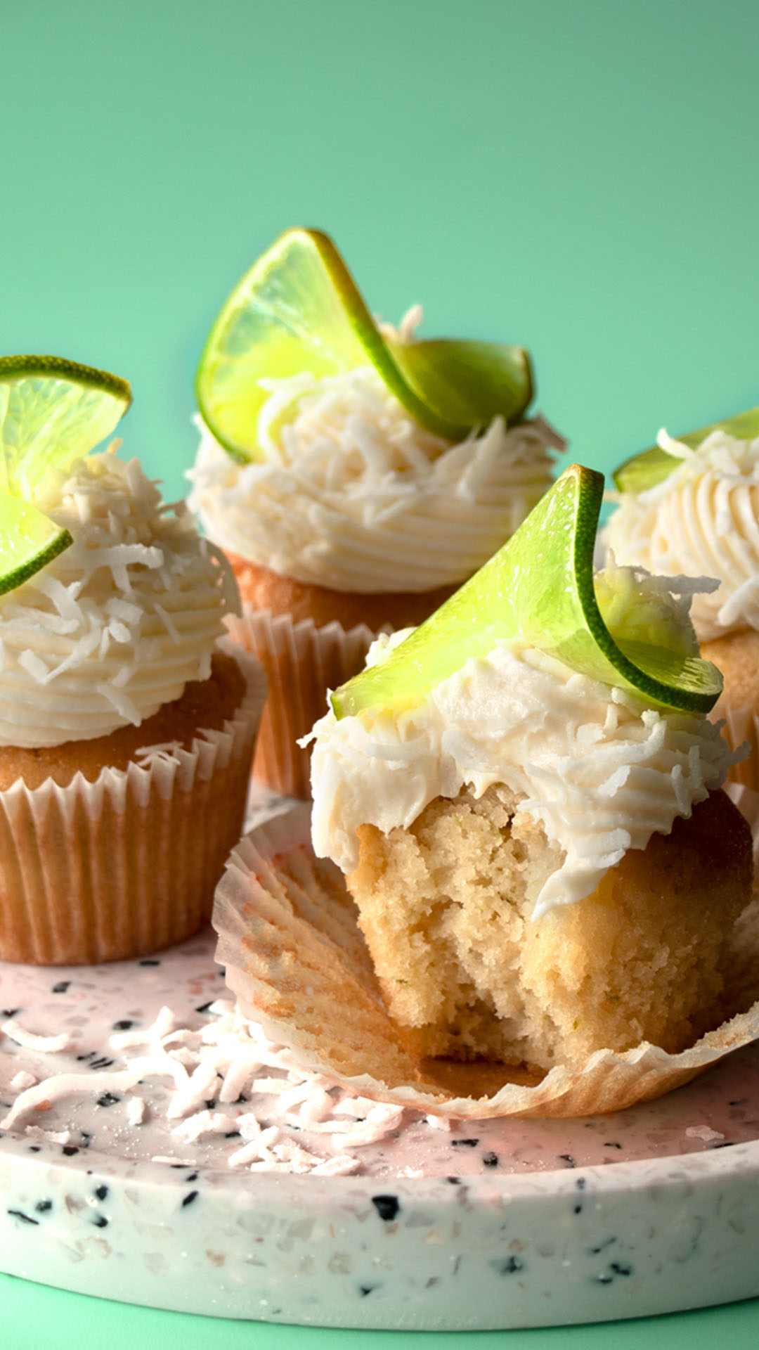 Cupcakes de Coco e Limão