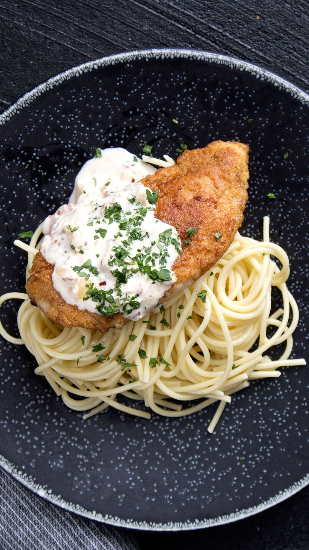 Frango a Carbonara
