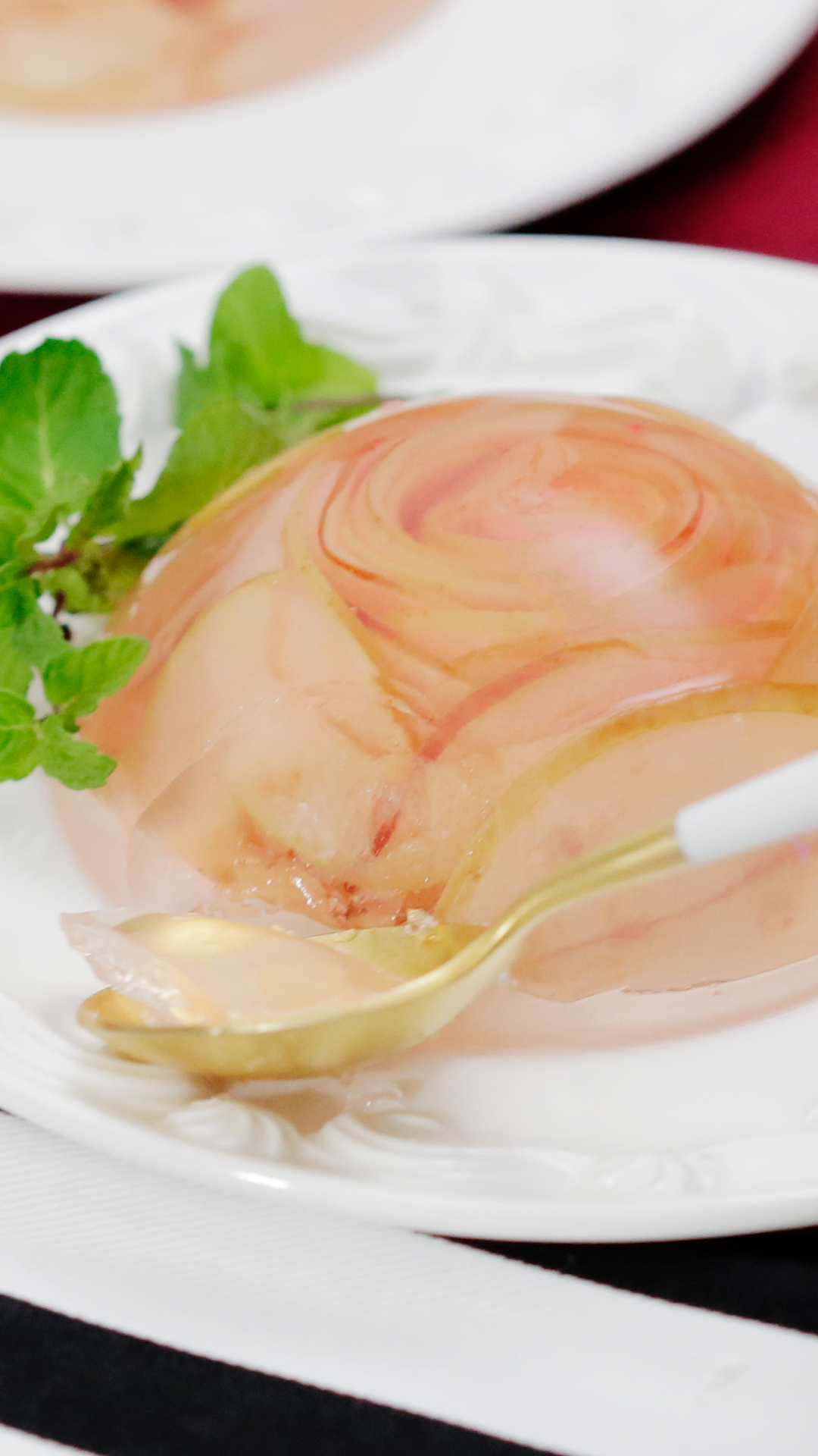 Gelatina de Rosas de Maçã