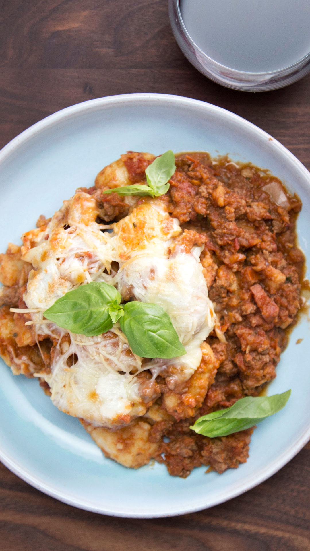 Gnocchi À Bolonhesa Assado Queijudinho