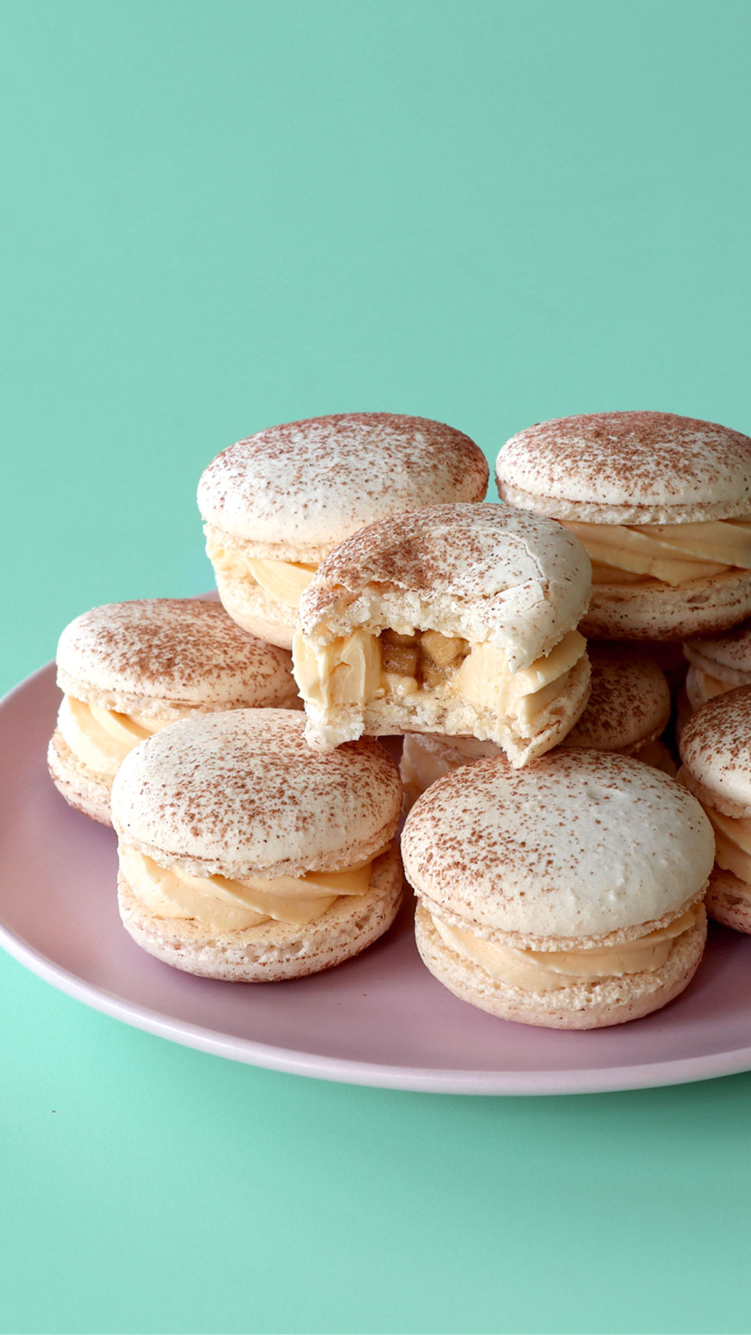 Macarons de Torta de Maçã com Caramelo