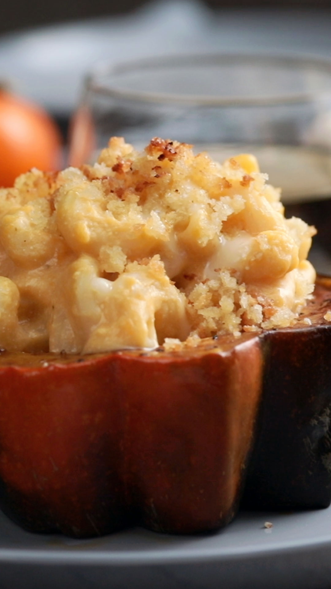 Macarrão com Molho de Abóbora e Queijos