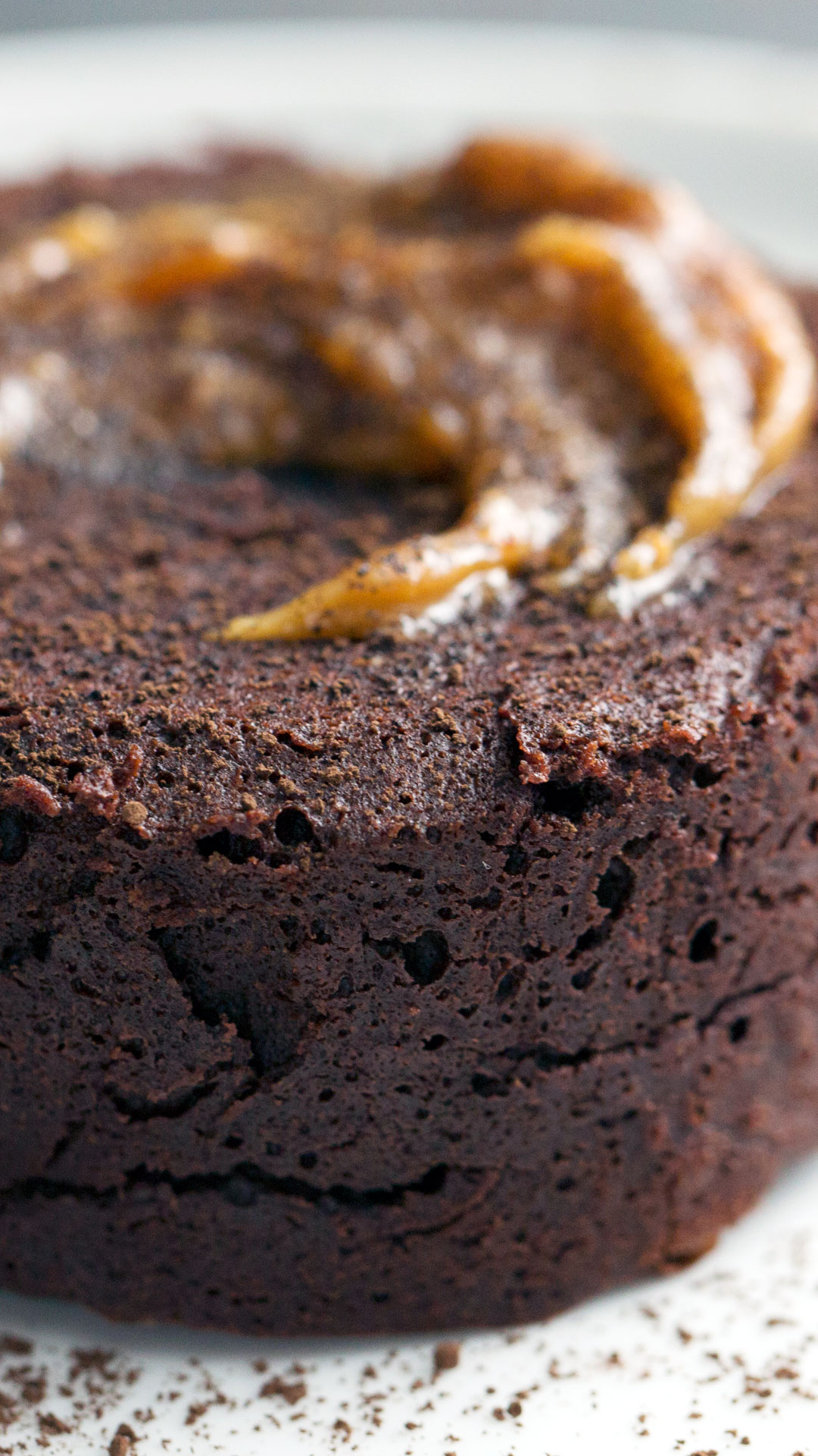 Petit Gateau de Chocolate e Pasta de Amendoim