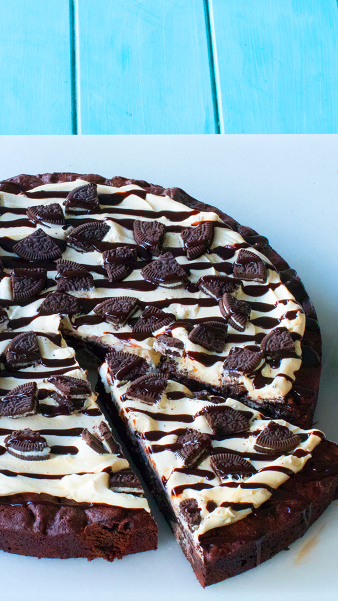 Pizza Brownie Com Bolacha