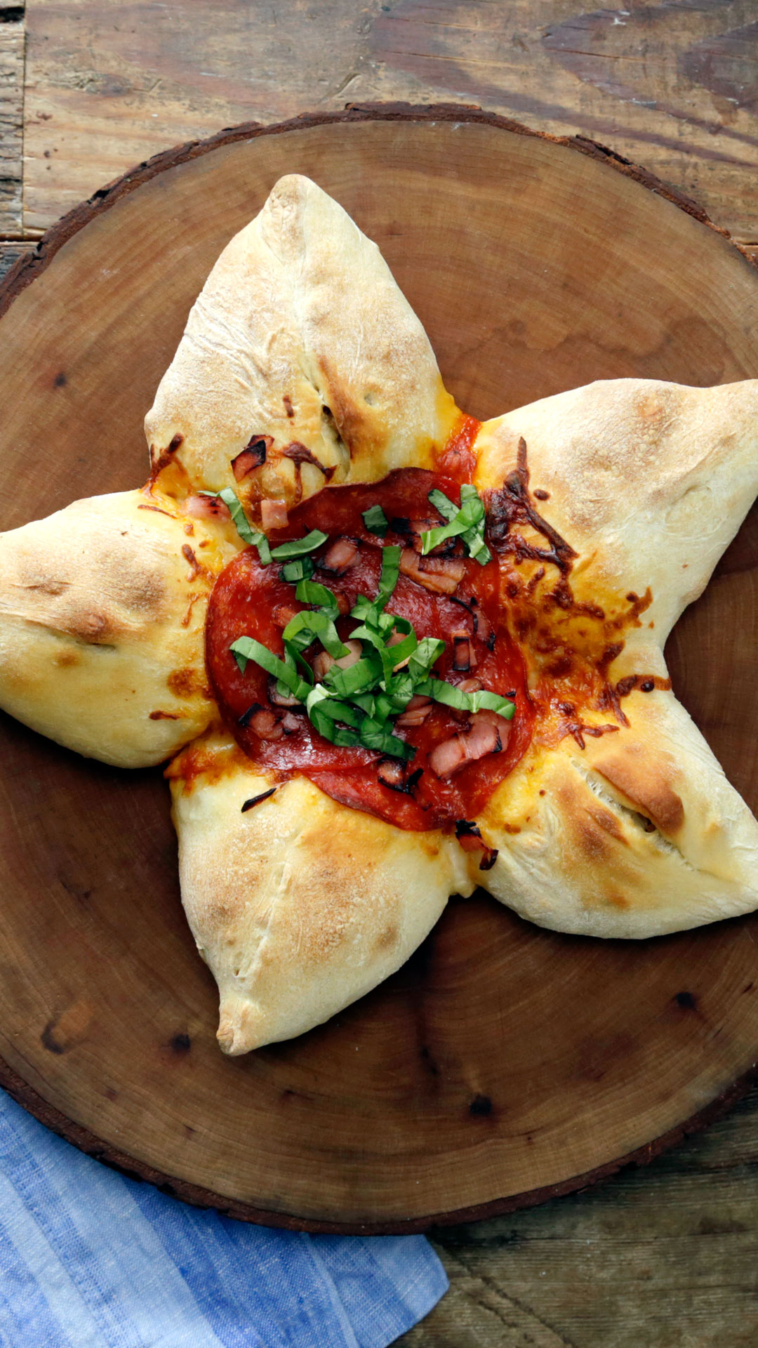 Pizza de Estrela para Amantes de Carne