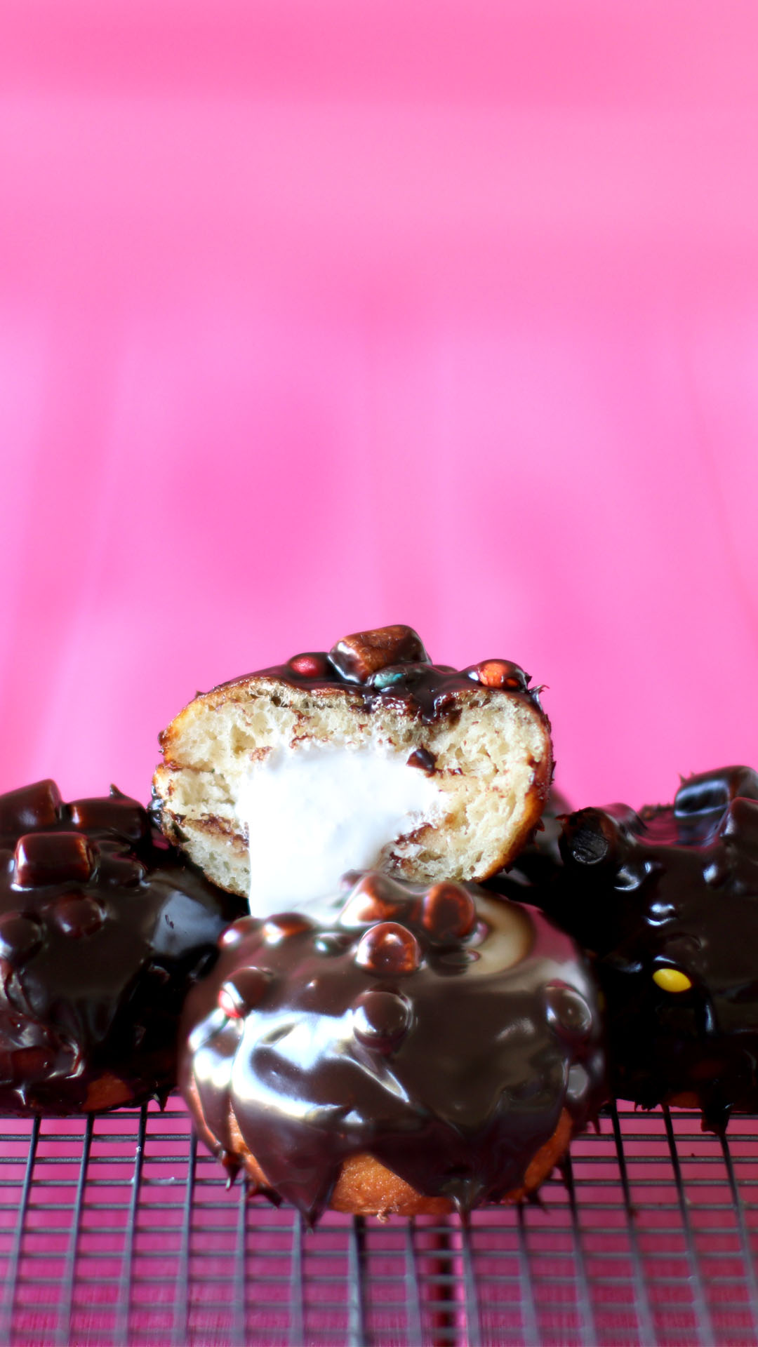Rosquinhas com Duas Camadas de Chocolate