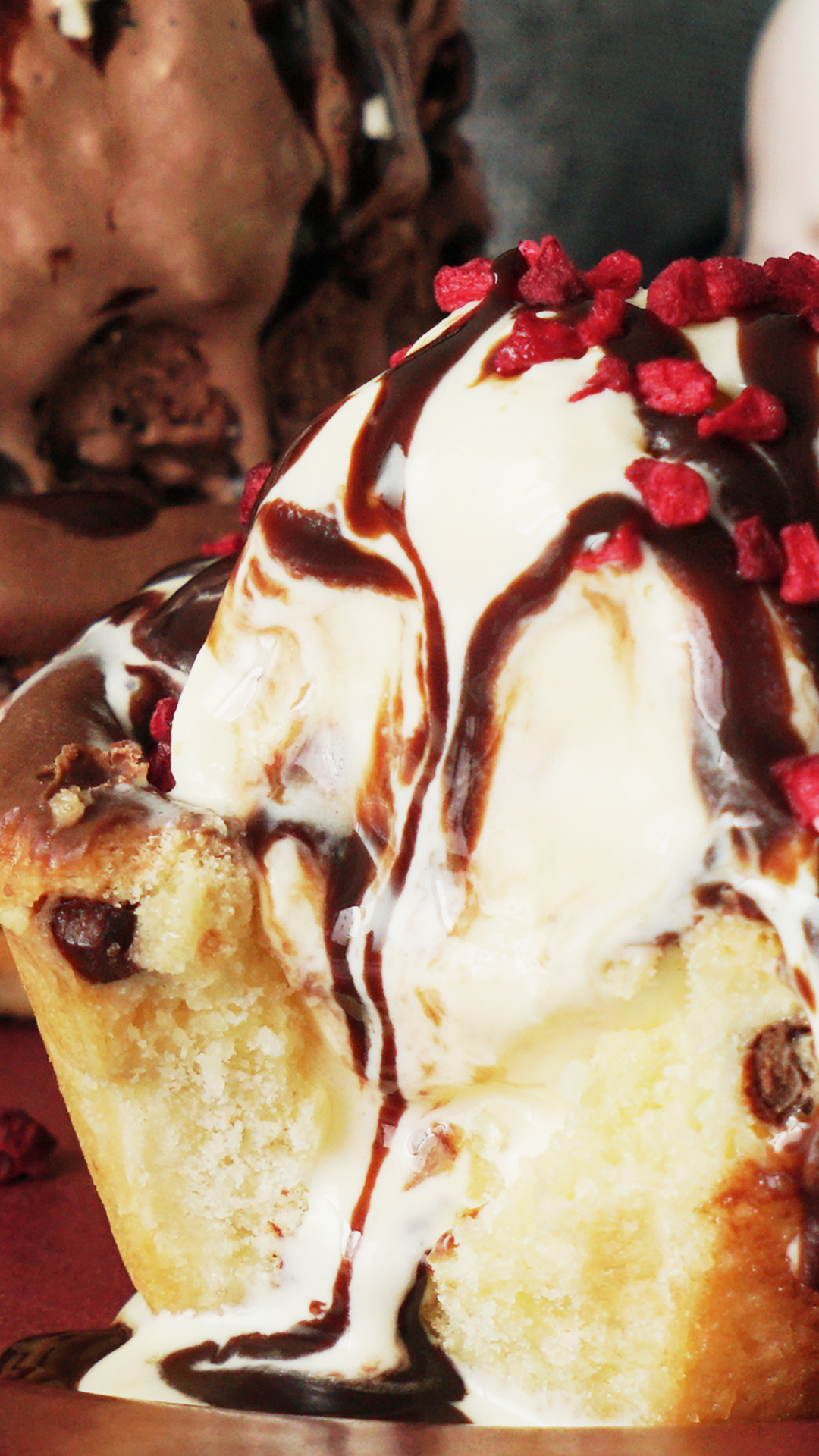 Sorvete com Copos de Cookies
