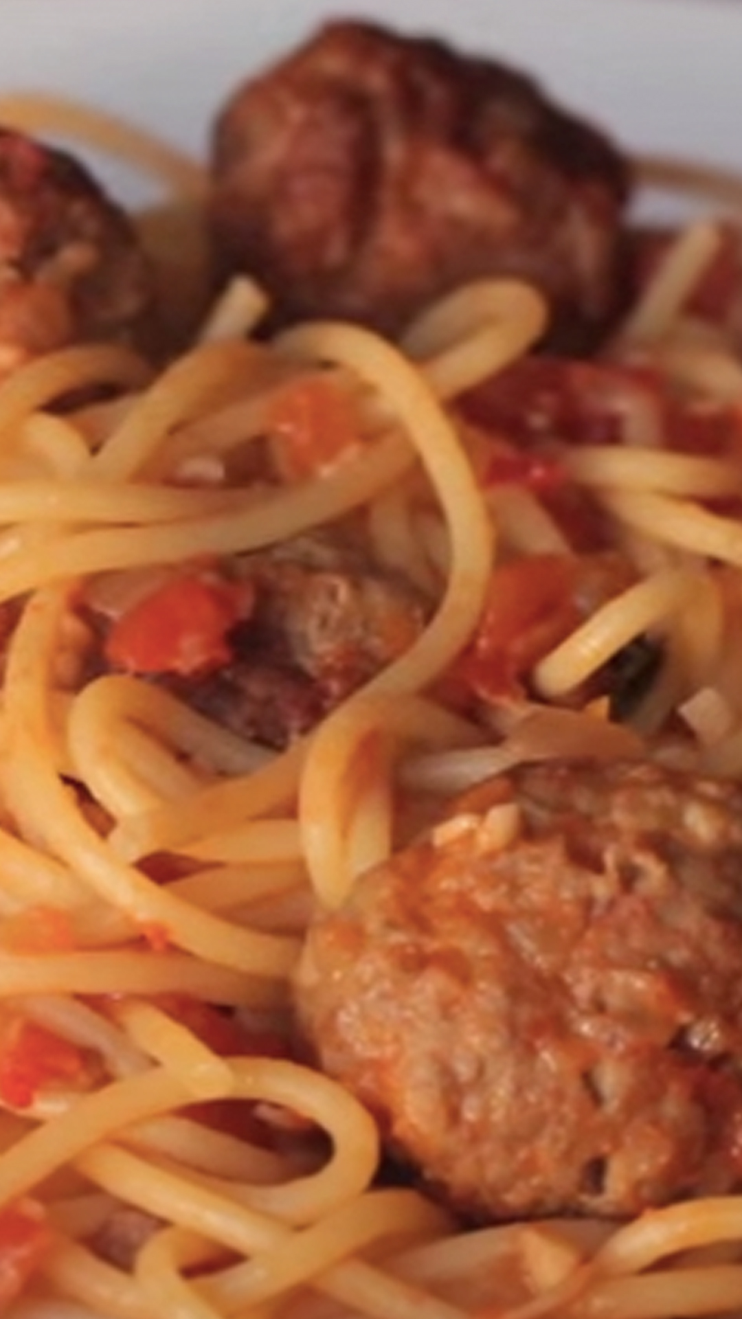 Spaghetti com Âlmondegas de "A Dama e o Vagabundo"