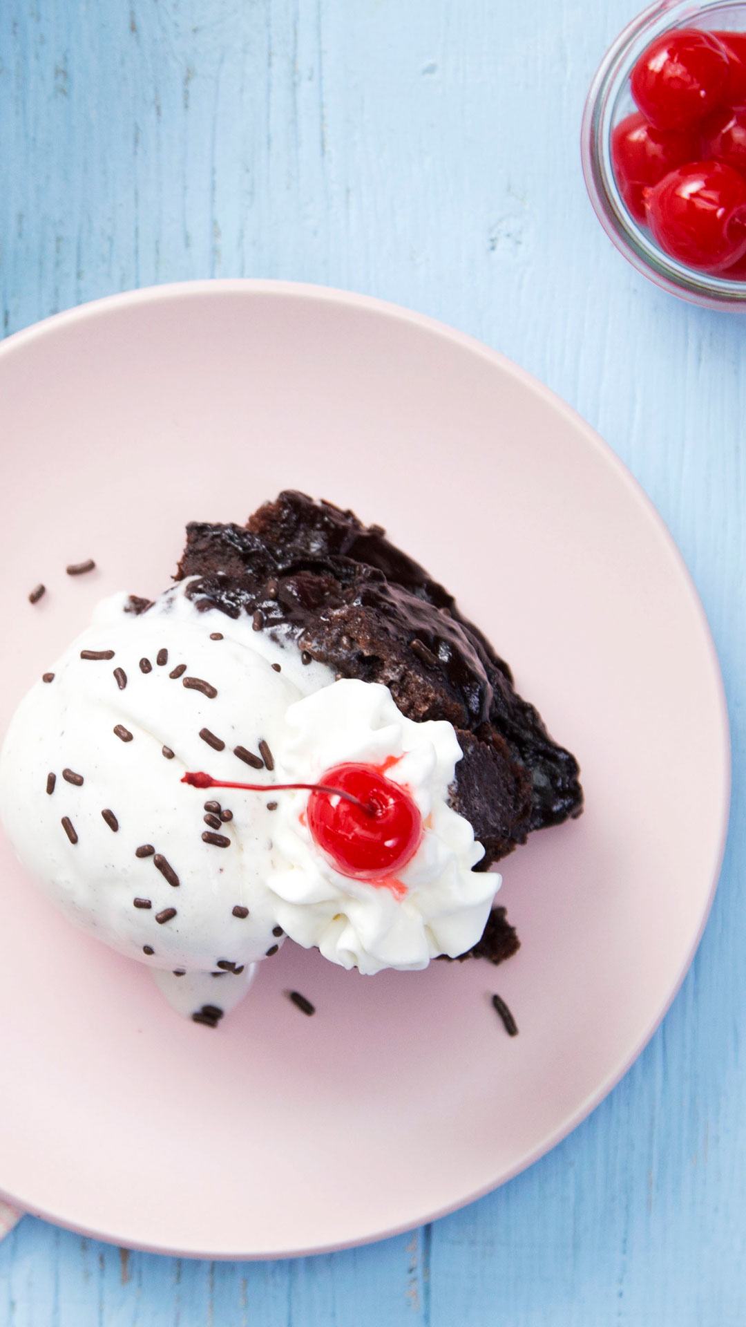 Sundae com Bolo de Chocolate Super Cremoso