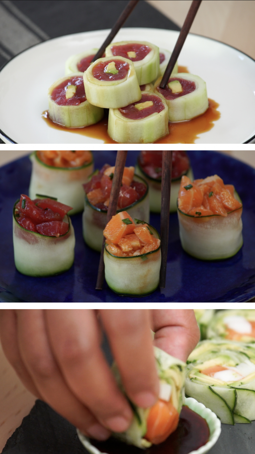 Sushis de Pepino