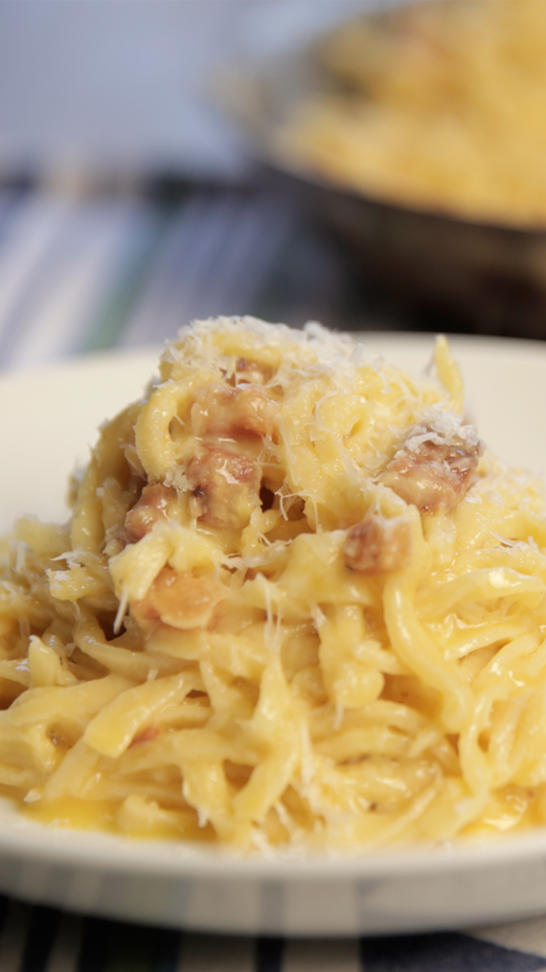 Tagliatelli alla Carbonara de "Master of None"