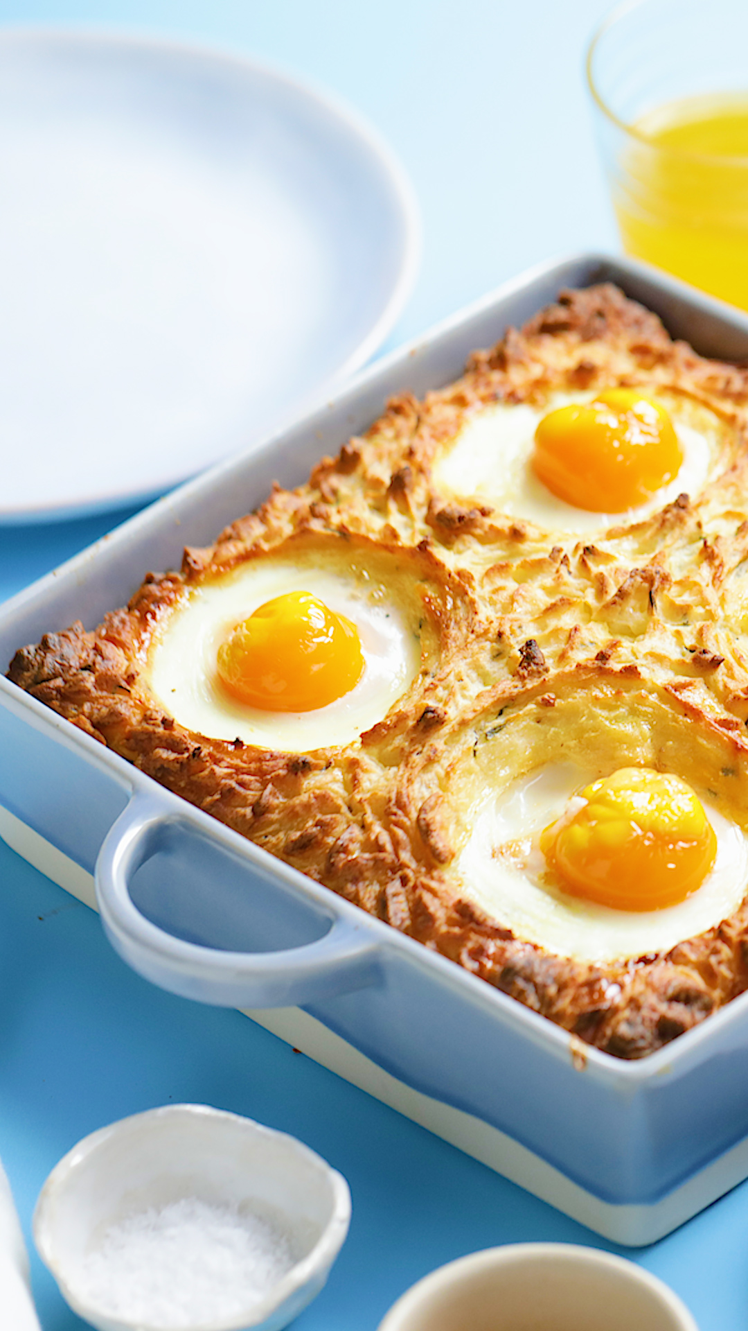 Torta De Batata Assada com Ovos