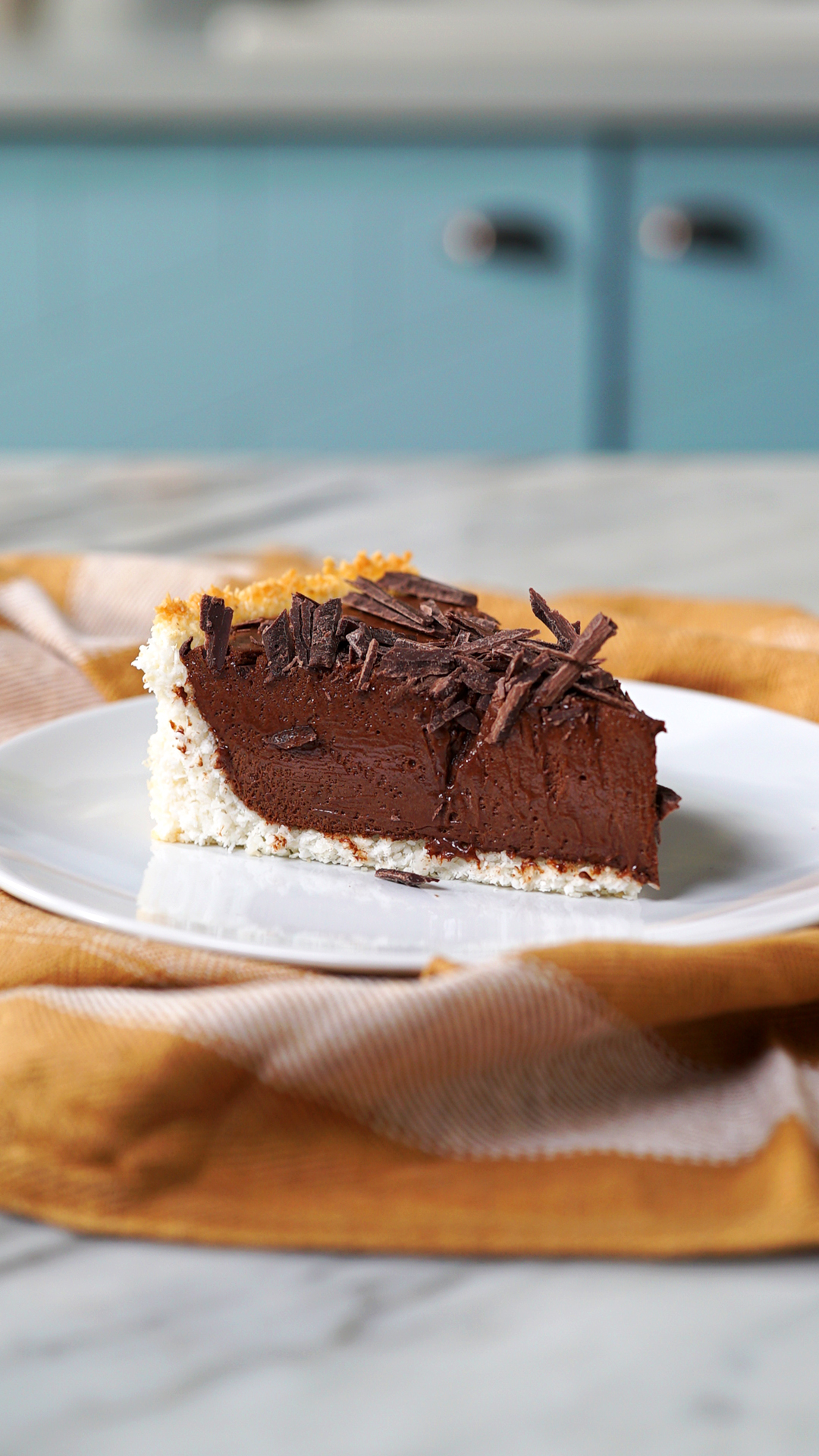 Torta Mousse com Massa de Coco