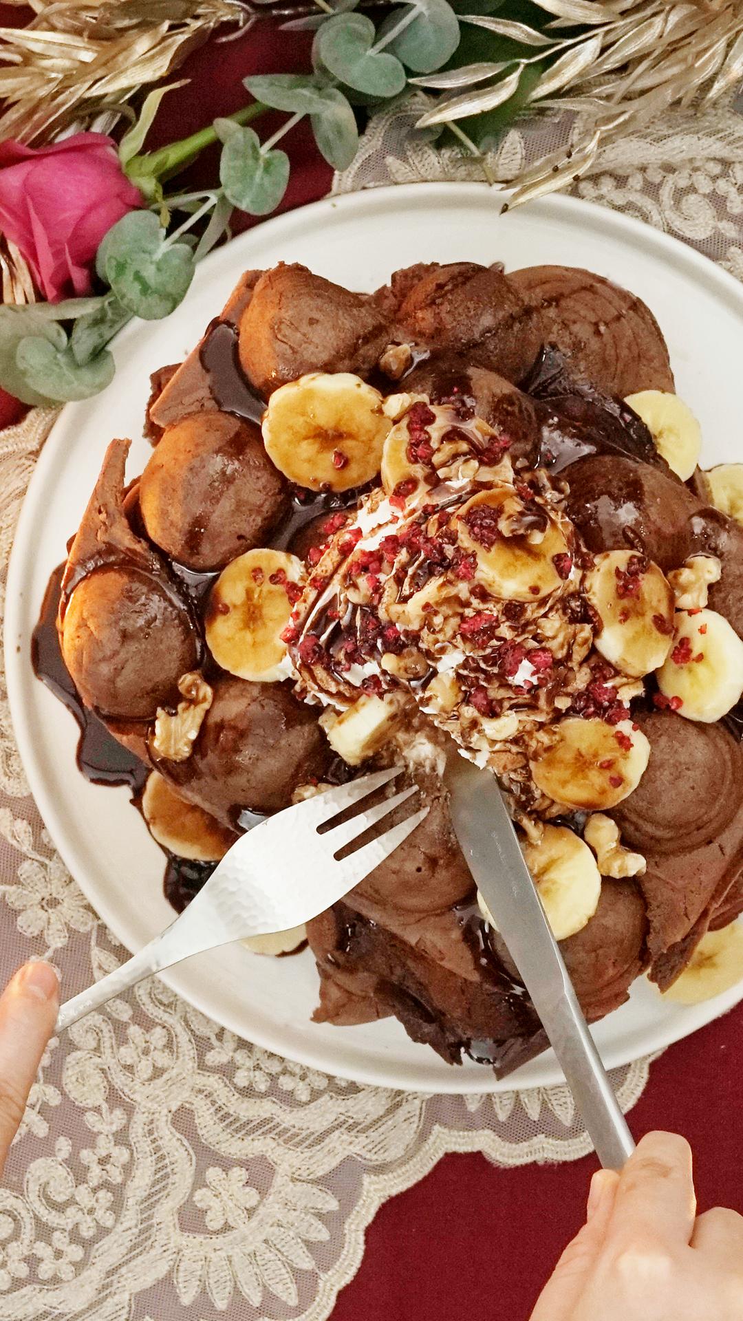 Waffles Takoyaki De Chocolate